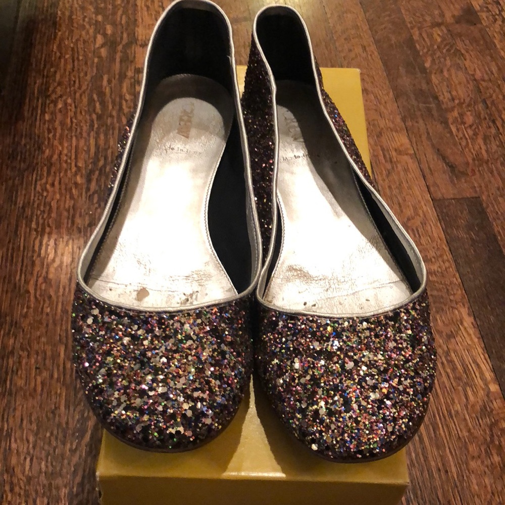 Jcrew Starlight glitter ballet flats in glitter multi
